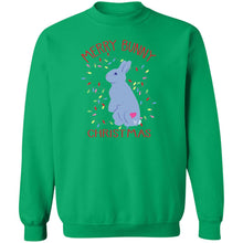 Merry Bunny Christmas Adult Crewneck Sweatshirt