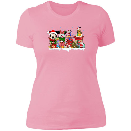 Mickey & Friends Coffee Lovers Ladies' Boyfriend T-Shirt