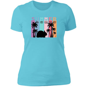 Summer Bunny Ladies' Boyfriend T-Shirt