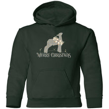 Merry Christmas Market Lamb Grey & Gold Adult Hoodie