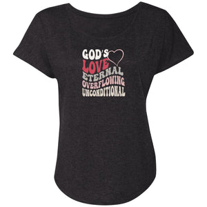 God's Love Ladies' Triblend Dolman Sleeve