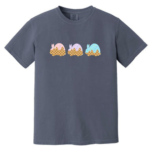 3 Scoops of Rabbit Adult Garment-Dyed T-Shirt