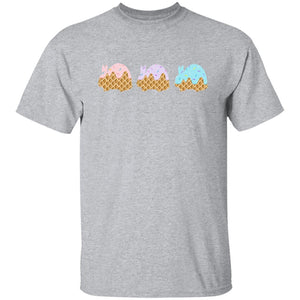 3 Scoops of Rabbit Adult Basic T-Shirt