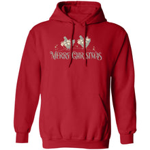 Merry Christmas Chickens Grey & Gold Adult Hoodie