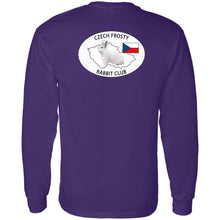 Czech Frosty Adult Long Sleeve T-Shirt with Chest and Full Back Logo