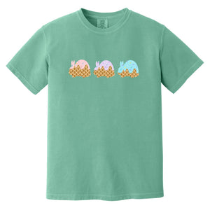 3 Scoops of Rabbit Adult Garment-Dyed T-Shirt