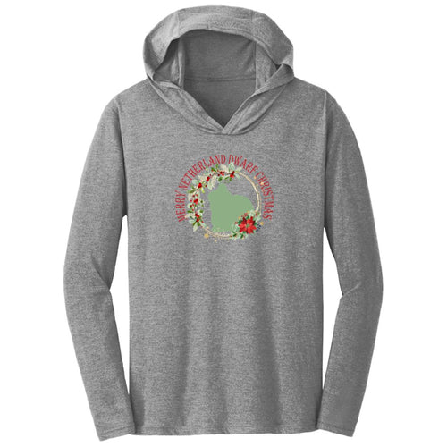Merry Netherland Dwarf Christmas Adult Triblend T-Shirt Hoodie