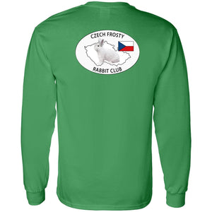 Czech Frosty Adult Long Sleeve T-Shirt with Chest and Full Back Logo