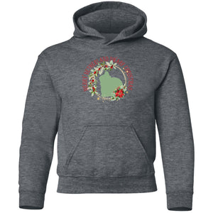 Merry Netherland Dwarf Christmas Youth Pullover Hoodie