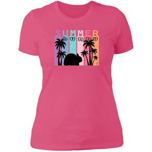 Summer Bunny Ladies' Boyfriend T-Shirt