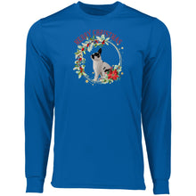 Merry Christmas Brit Adult Long Sleeve Moisture-Wicking Tee