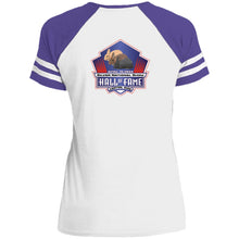 Silver Nationals 2014 Ladies' Game V-Neck T-Shirt Chest and Full Back