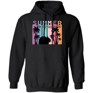 Summer Bunny Adult Pullover Hoodie