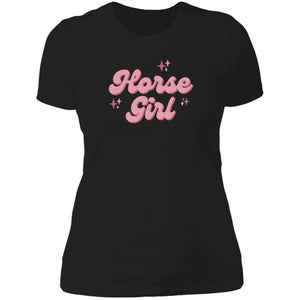 Horse Girl Ladies' Boyfriend T-Shirt