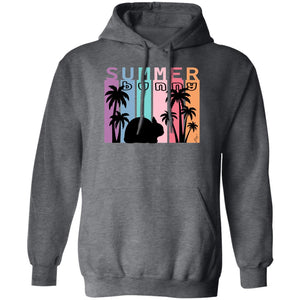 Summer Bunny Adult Pullover Hoodie