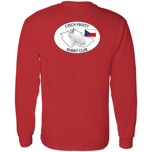 Czech Frosty Adult Long Sleeve T-Shirt with Chest and Full Back Logo