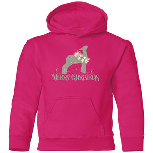 Merry Christmas Market Lamb Grey & Gold Adult Hoodie