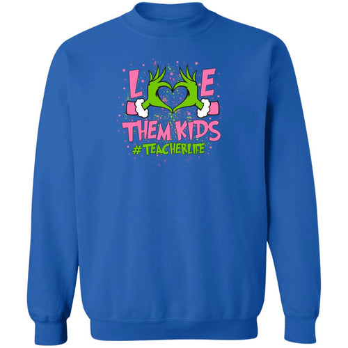 Grinchy Love Students Adult Crewneck Sweatshirt