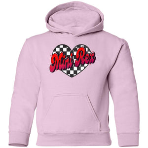 Mini Rex Checkered Heart Youth Hoodie