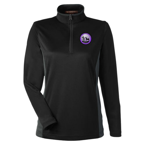 KEC Harriton Womens Quarter Zip Two-tone