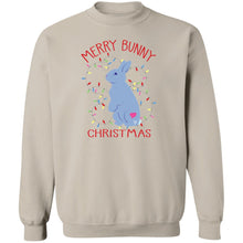 Merry Bunny Christmas Adult Crewneck Sweatshirt