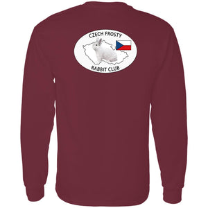 Czech Frosty Adult Long Sleeve T-Shirt with Chest and Full Back Logo