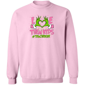 Grinchy Love Students Adult Crewneck Sweatshirt
