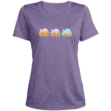 3 Scoops of Rabbit Ladies' Heather Scoop Neck Performance Tee