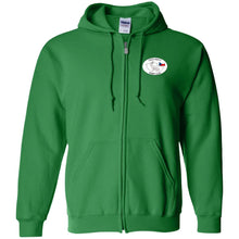 Czech Frosty Adult Zip Up Hooded Sweatshirt with Chest Logo