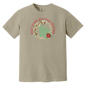 Merry Netherland Christmas Adult Garment-Dyed T-Shirt