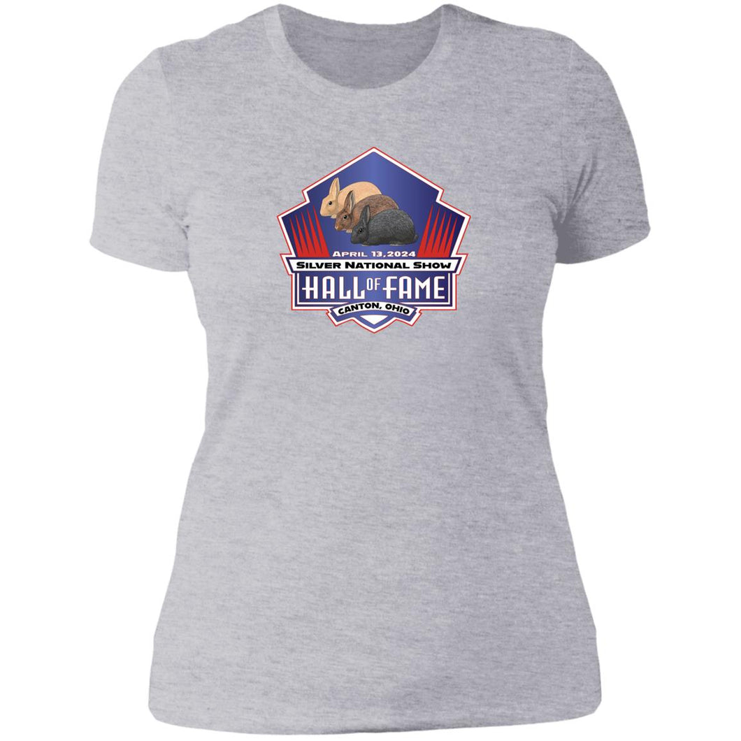 Silver Nationals 2024 Ladies' Boyfriend T-Shirt Full Front Design