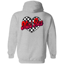 Mini Rex Checkered Heart Adult Full Zip Hoodie