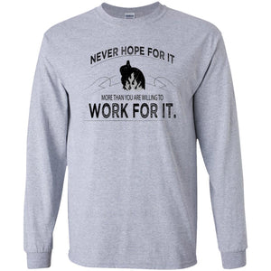 Work for It Jersey Wooly Youth LS T-Shirt