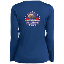 Silver Nationals 2024  Ladies’ Long Sleeve Performance V-Neck Tee Chest and Full Back Design