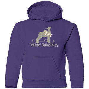 Merry Christmas Market Lamb Grey & Gold Adult Hoodie