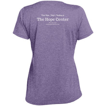 The Hope Center Ladies' Heather Scoop Neck Performance Tee