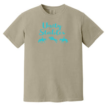 Unity Stables Teal print Adult Garment-Dyed T-Shirt