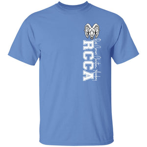 RCCA Athletic Wear Side logo Adult Basic T-Shirt