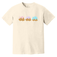 3 Scoops of Rabbit Adult Garment-Dyed T-Shirt