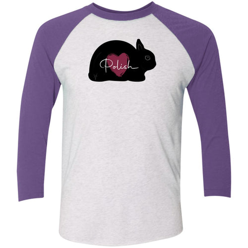 Polish Adult Tri-Blend 3/4 Sleeve Raglan T-Shirt