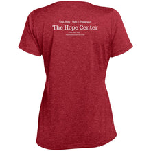 The Hope Center Ladies' Heather Scoop Neck Performance Tee