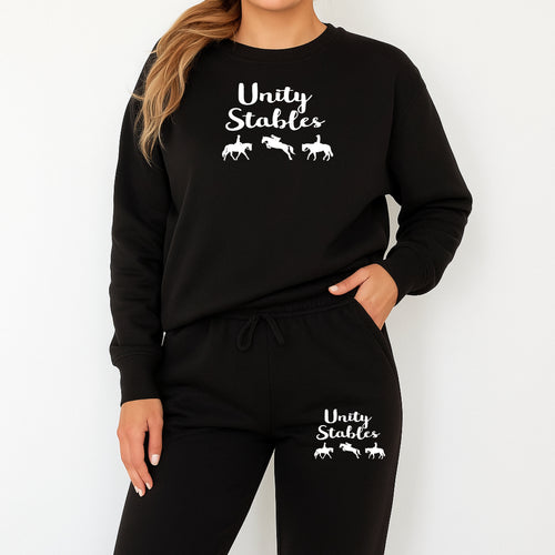 Unity Adult Gold Logo Open Bottom Sweatpants with Pockets