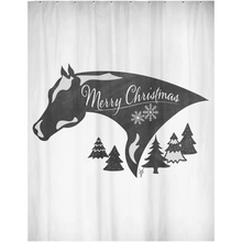 Painted Christmas Shower Curtain
