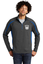 RCCA Layers- Sport Tek Wicking 1/2 zip Colorblock Pullover