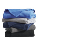 VP Customize Fleece Sweatshirt Blanket measures 5.5 ft x 7 ft.