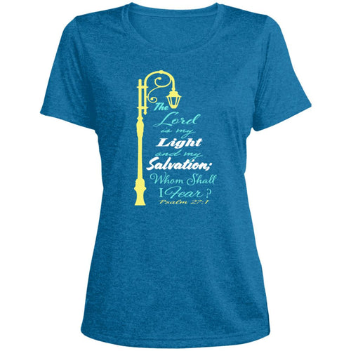 Psalms 27 Ladies' Heather Moisture-Wicking T-Shirt