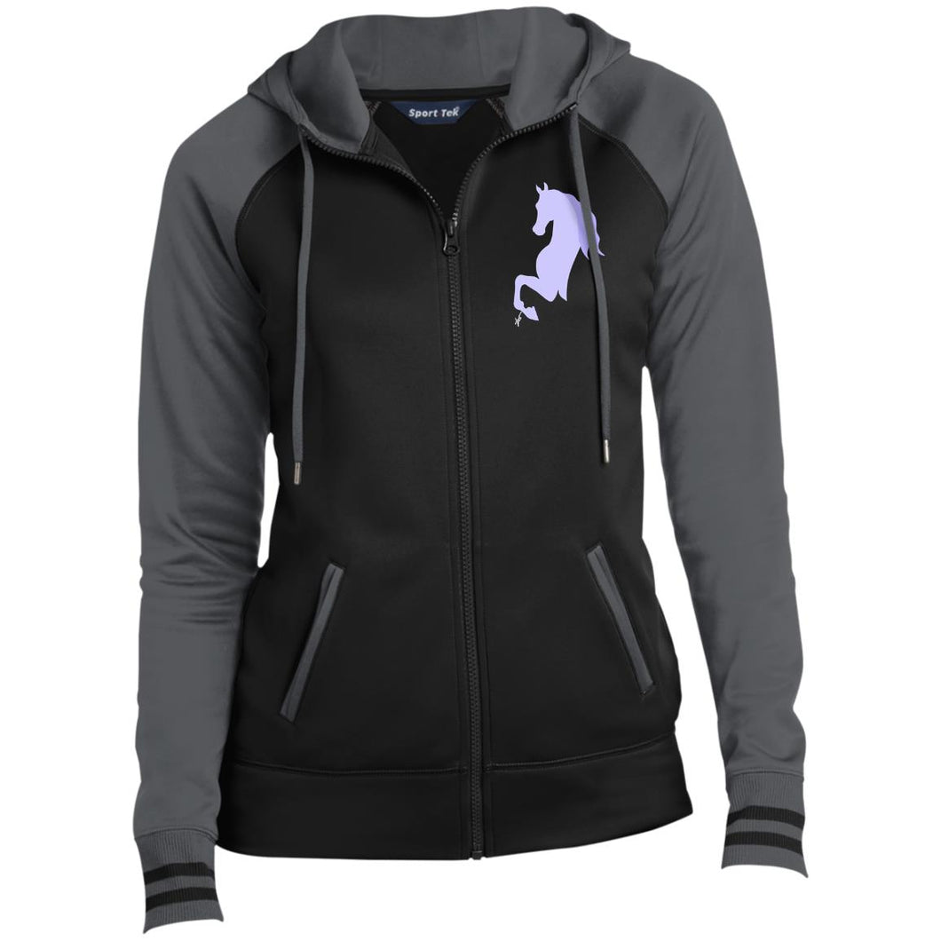 Ladies' Moisture Wick Full-Zip Hooded Jacket