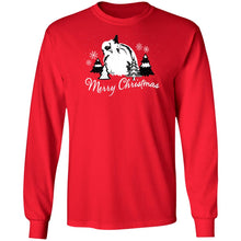 Merry Christmas Wooly Adult Long Sleeve T