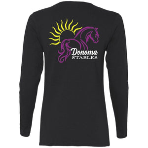 Donoma Ladies' Cotton LS T-Shirt