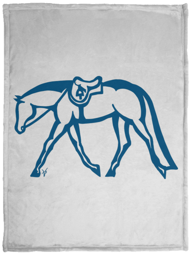 Hunter Under Saddle Plush Fleece Blanket - 30x40